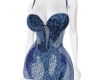 Blue Sheer Camo Dress