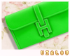 ❤ H Clutch Green