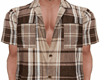 Beige Plaid Shirt