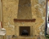 Tuscan plaster fireplace