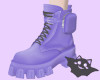 ☽ Combat Boots Purple