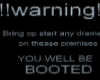 warning booth