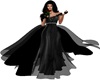 Black Silk Diamond Dress