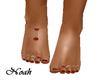Red jewel feet
