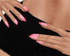 Pink Glittery Nails