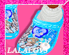 Girls Glity Blue Crocs