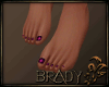 [B]plum pedicure