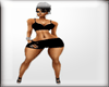 DEL BLK BRA AND SHORTS