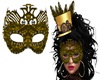 Mask Gold w Pearls
