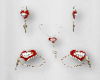 Gold Heart & Key Set