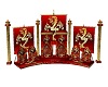 Red N gold Dragon Throne