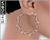::S::Silver Chain Hoops