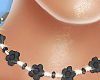 🌸 Black Fower Choker