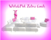 White&Pink Zebra Couch