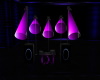 Purple DJ booth