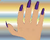 {JF} long purple nails