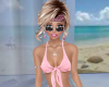 Baby Pink Tie Halter Top
