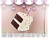 *S Vanilla Cake Necklace