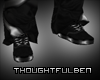 .TB. Black  'X' Shoes