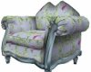 classic chair blue flora