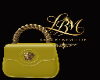 V medallion bag yellow