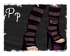 <Pp> PVC Purple Boots