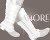 Amore Flat  White Boots