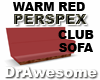Red Perspex Club Sofa