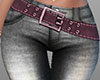 Purple Belted Grey Jeans