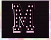 S! Letter M Neon sign