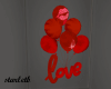 Red Love Balloons