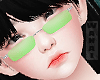 w. 90's Green Glasses