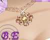 -B.E- G Flower Necklace