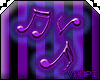 ~V~ Purple Music notes