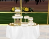 WEDDING CAKE GOLD WHITE
