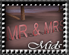 (M) Mr & Mrs Rose Sign