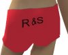 Red R&S Hot Pants