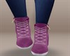 ! Wedge Sneaker purple