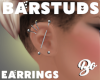 *BO EARRINGS BARSTUDS 2