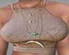 Beige Top & Necklace