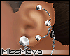[M]   Silver Earrings