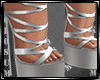 Strappy Silver Heels