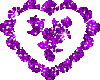 Purple Heart w/ Flowers