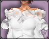 White Ruffle Top