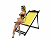 Retro Deck Chair Yellow