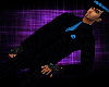 Black/Blue Pinstripe Tux