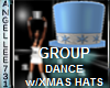 GROUP DANCE w XMAS HATS