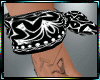 Blk/Whte Wrist Bandana M