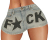 F*CK Jean Skirt