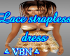 Lace strapless dress Br